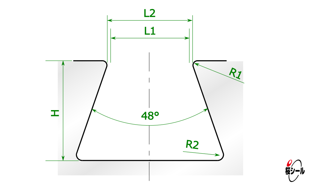 汎用アリ溝図